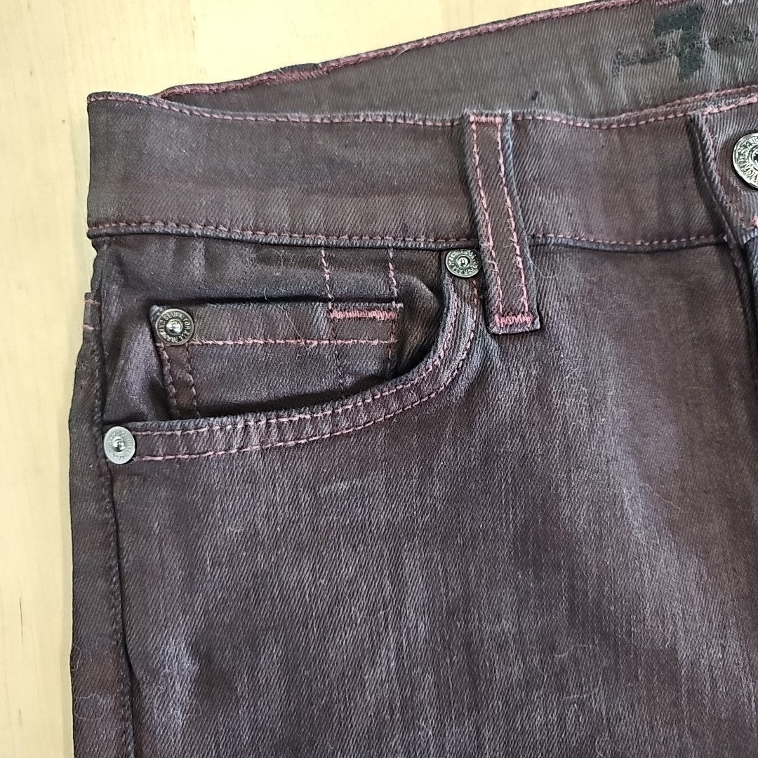 7 for all mankind Size 26 Wine Jeans
