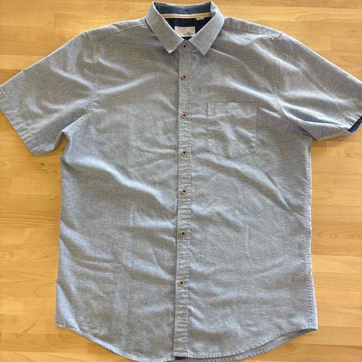 Craft+Flow Men's Size XL Blue MENS Button Down Shirt