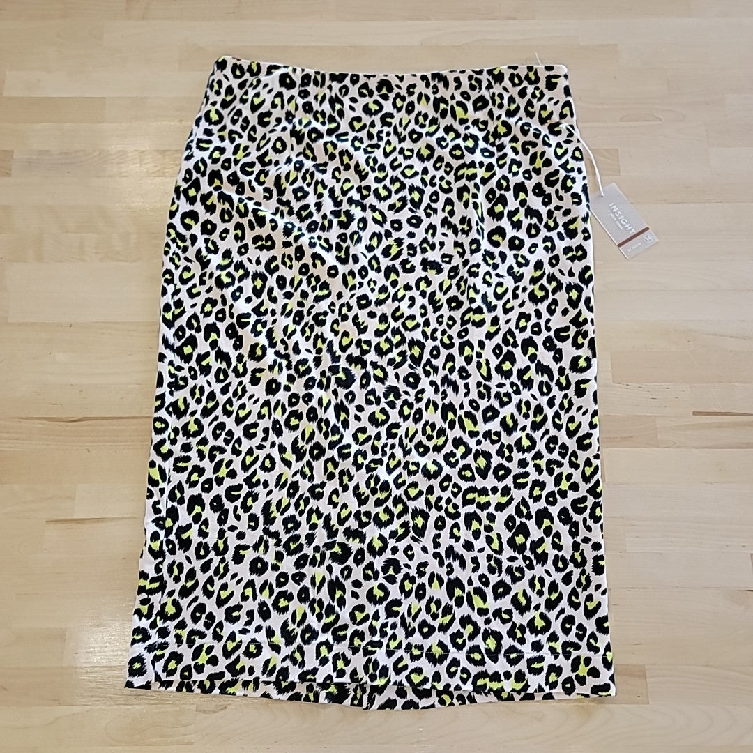 Insight Size 14 Black & Yellow Skirt NWT