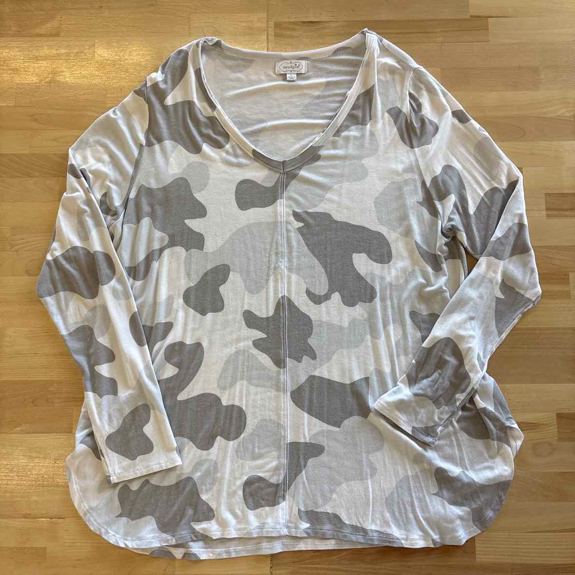 Mudpie Size L Gray Longsleeve