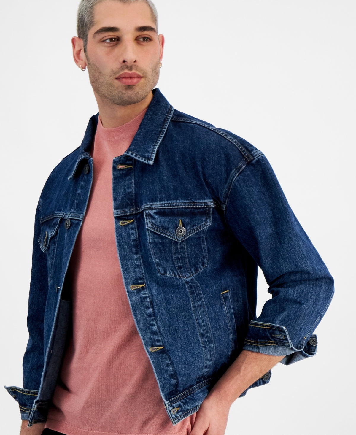 Male INC Men's Size XL Blue denim Jacket NWT