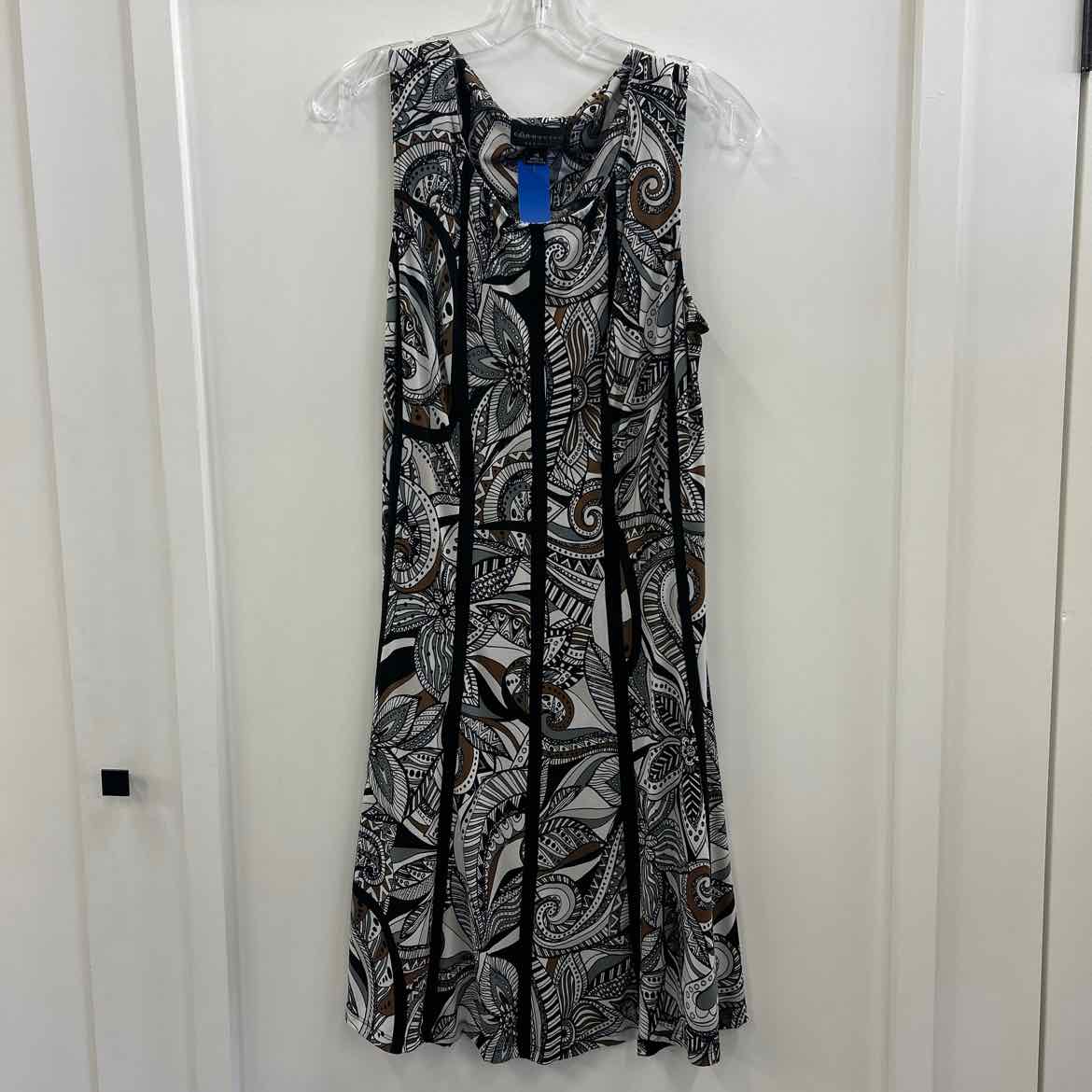 Connected Size 16 Black & Brown Dress