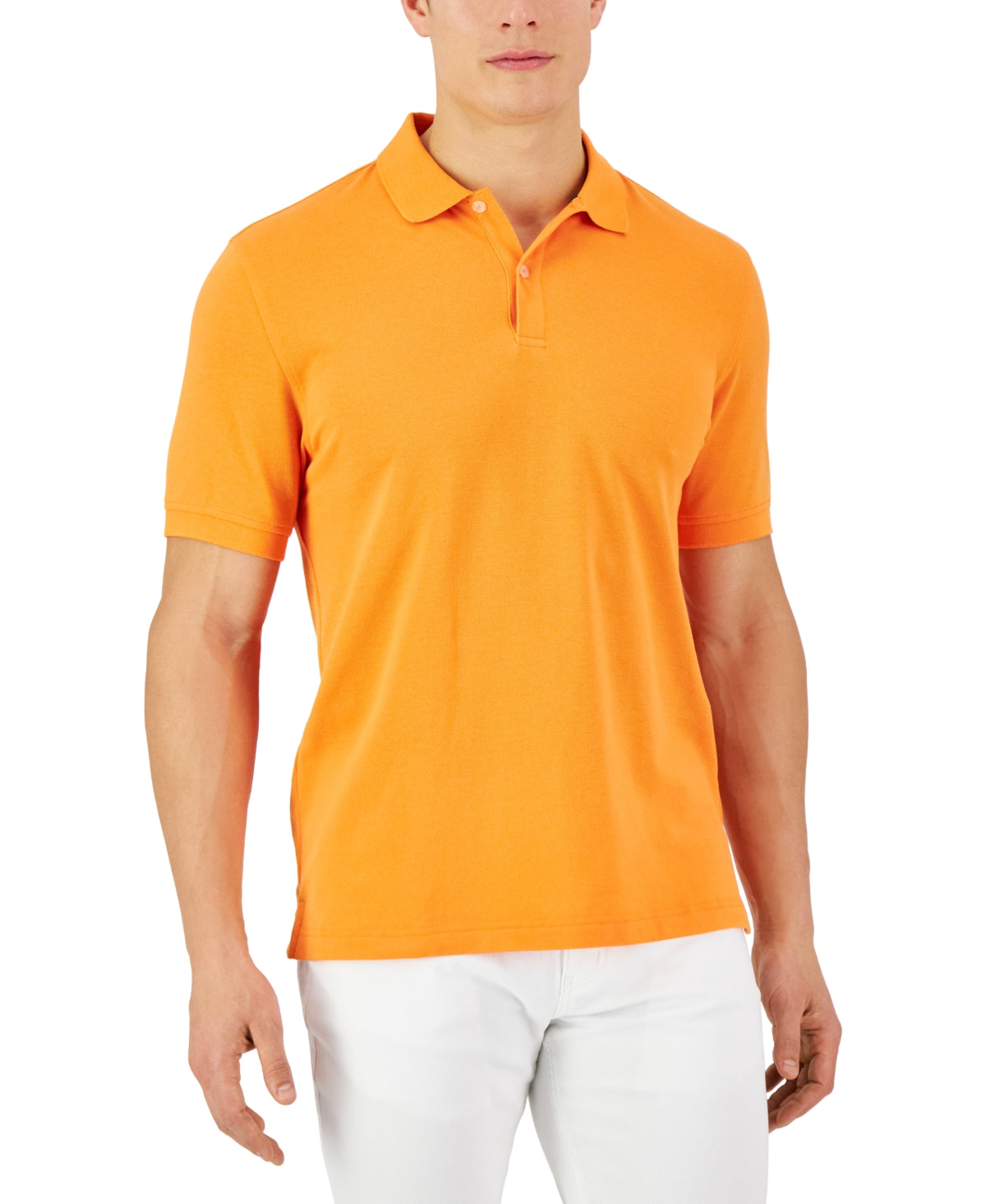 Club Room Men's Size S Orange MENS Polo