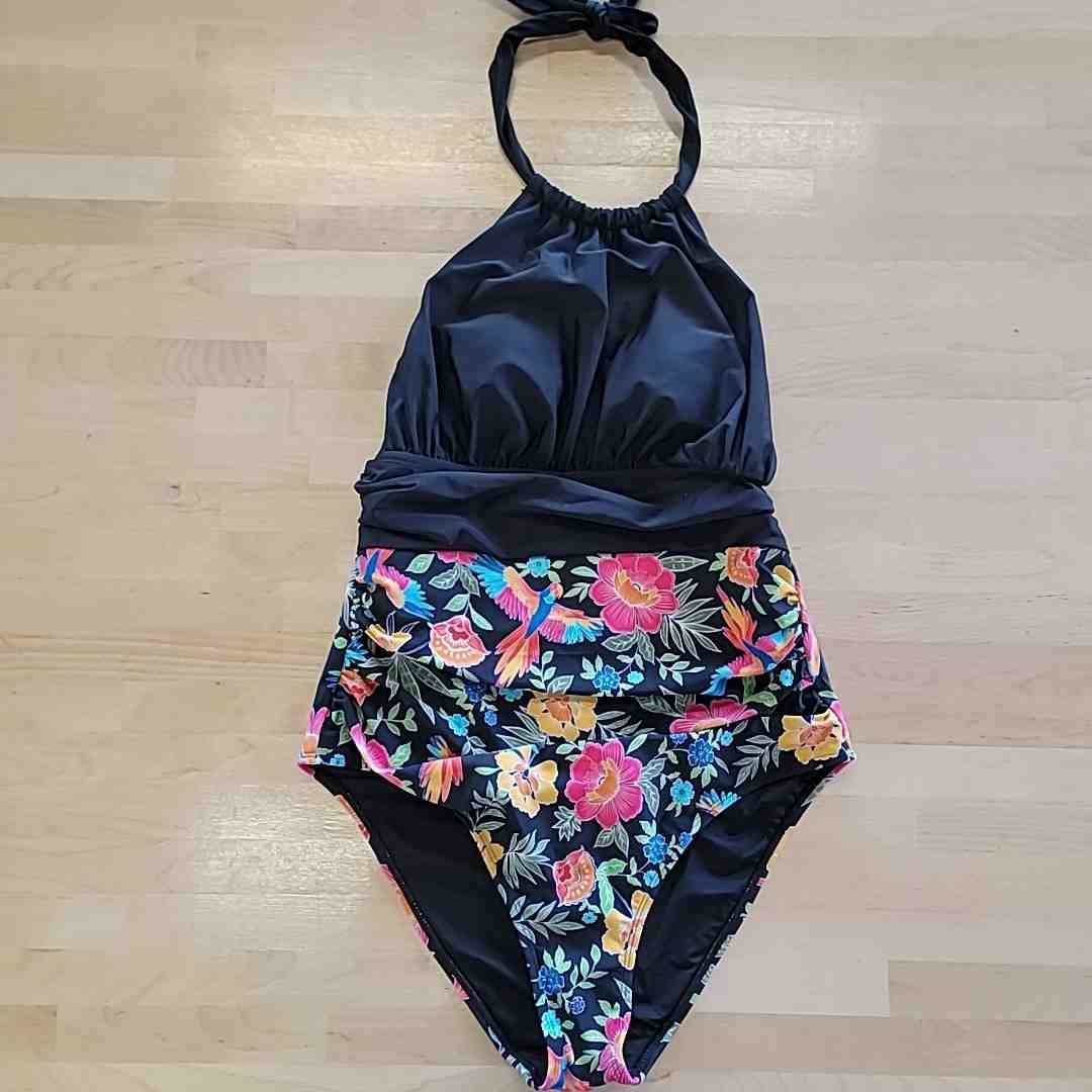 Cupshe Size L Black Swimsuit