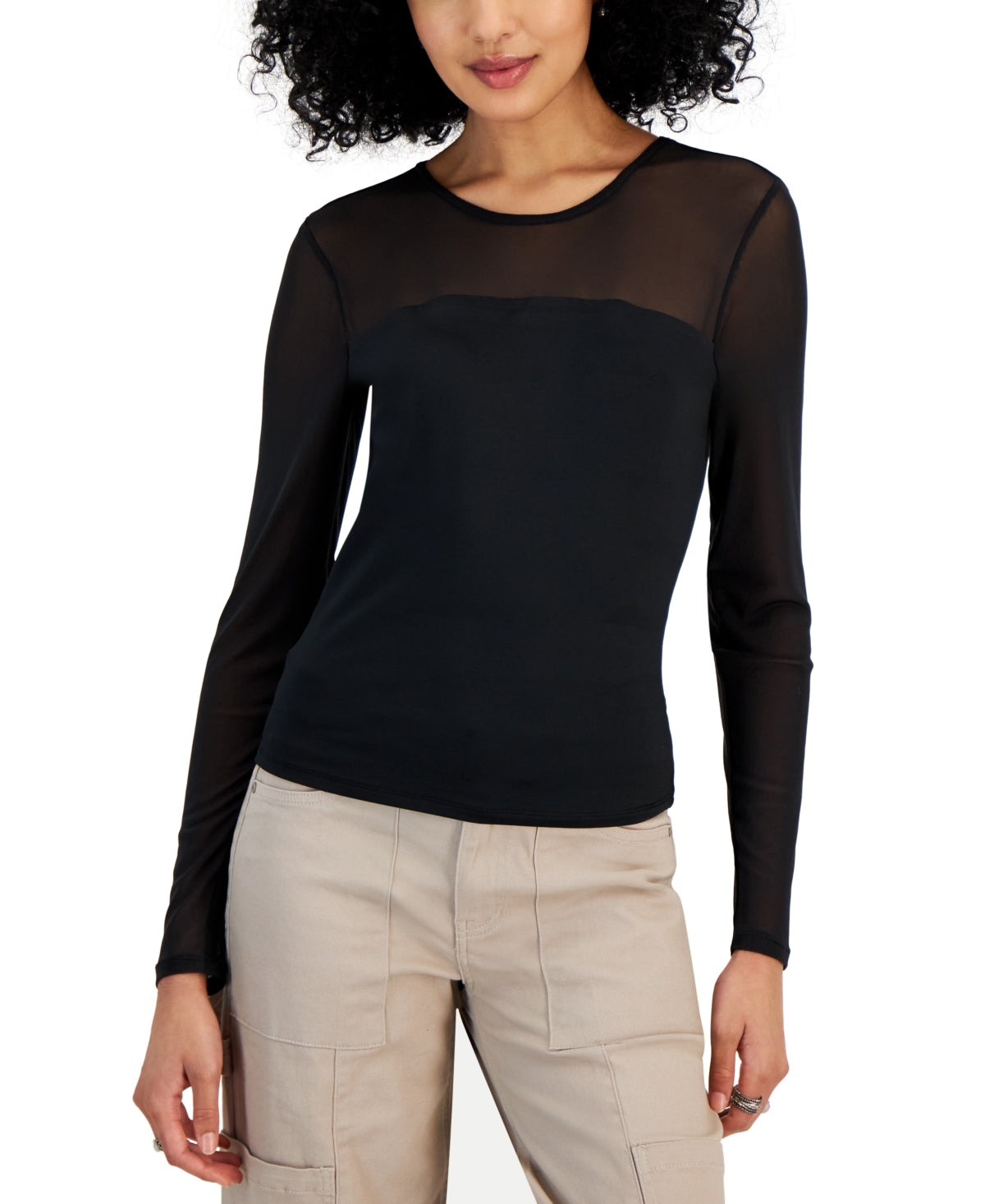 Fame Size S Black Long Sleeve