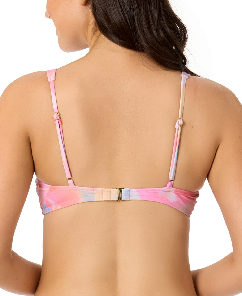 Salt + Cove Size XL Sunset Palms Tie-Front Bikini Top
