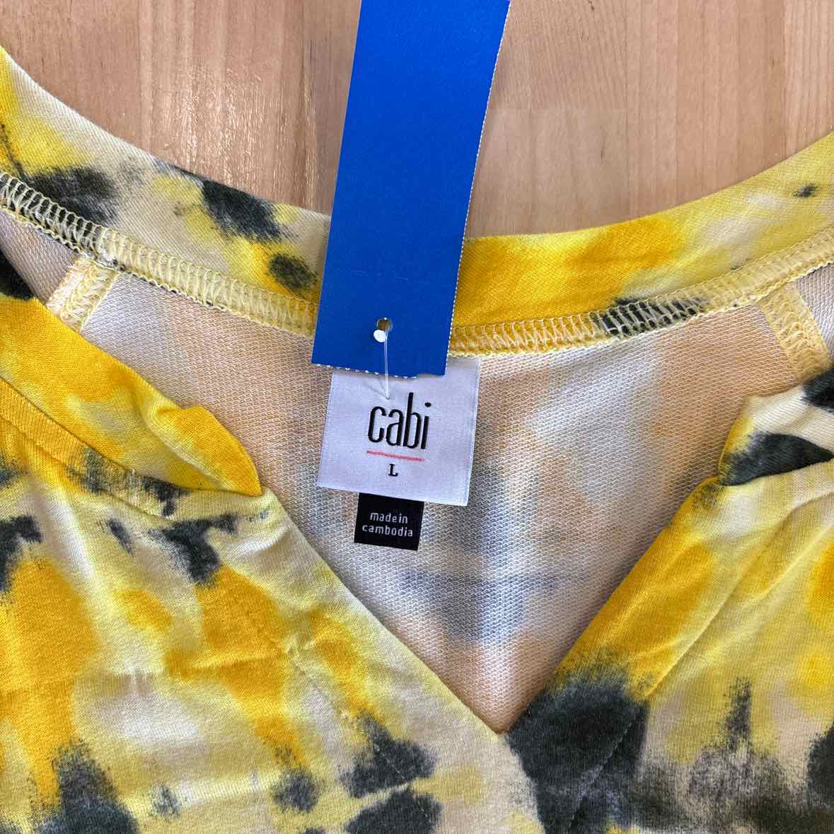 Cabi Size L Yellow Long Sleeve