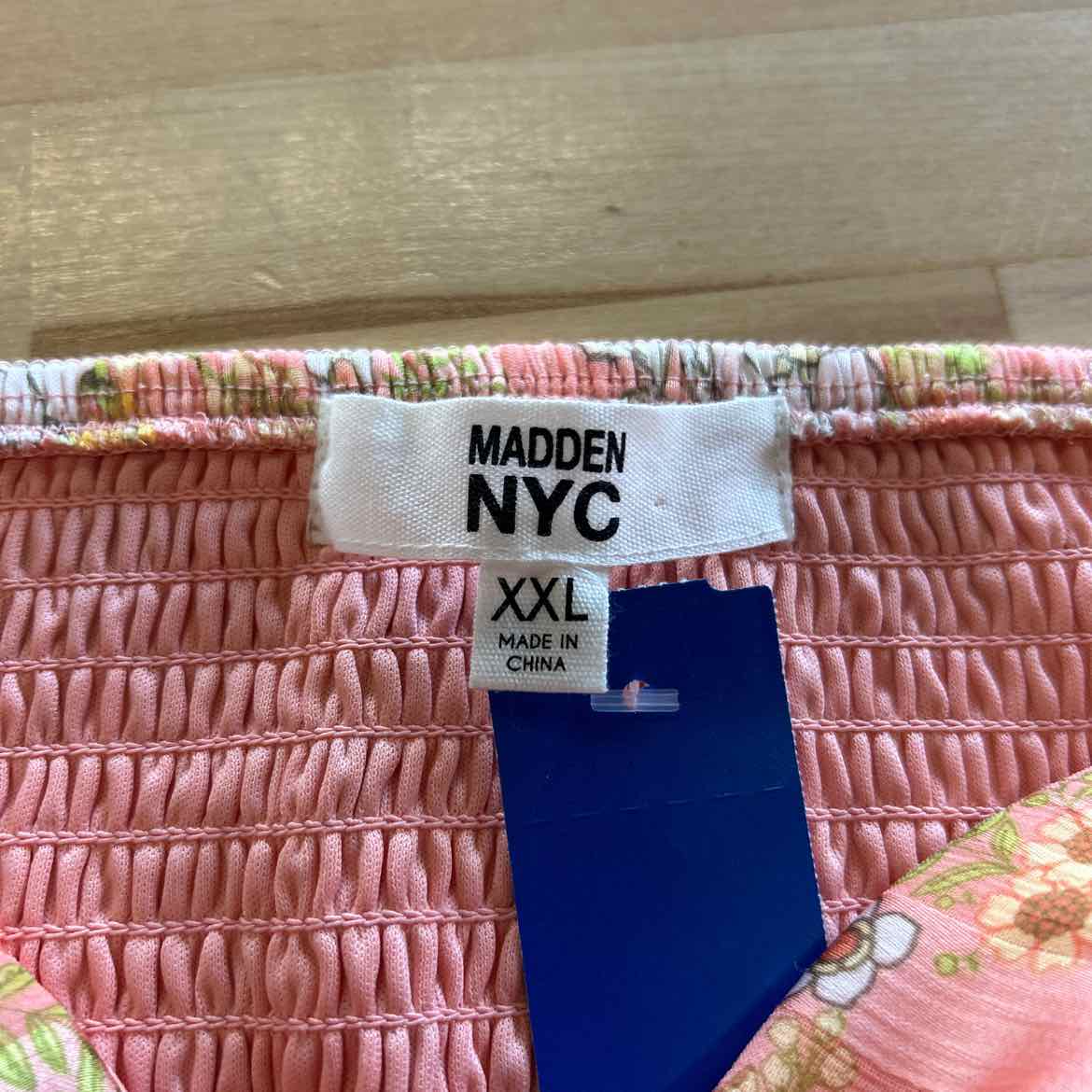 Madden NYC Size XXL Peach Blouse