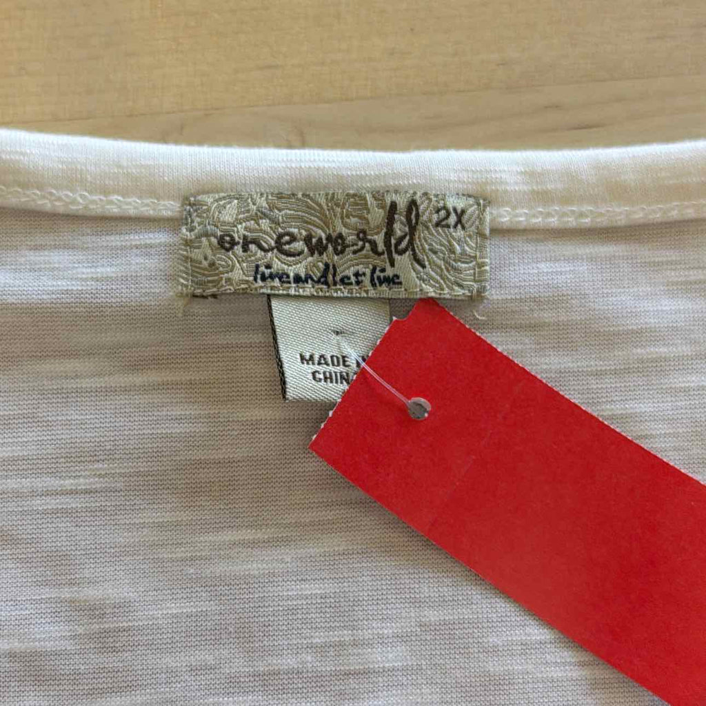 one world Size 2X Multi-Color Preloved Blouse