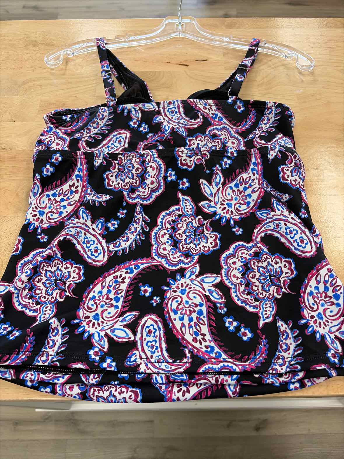 Swim Solutions Women's Paisley-Print Tankini Top