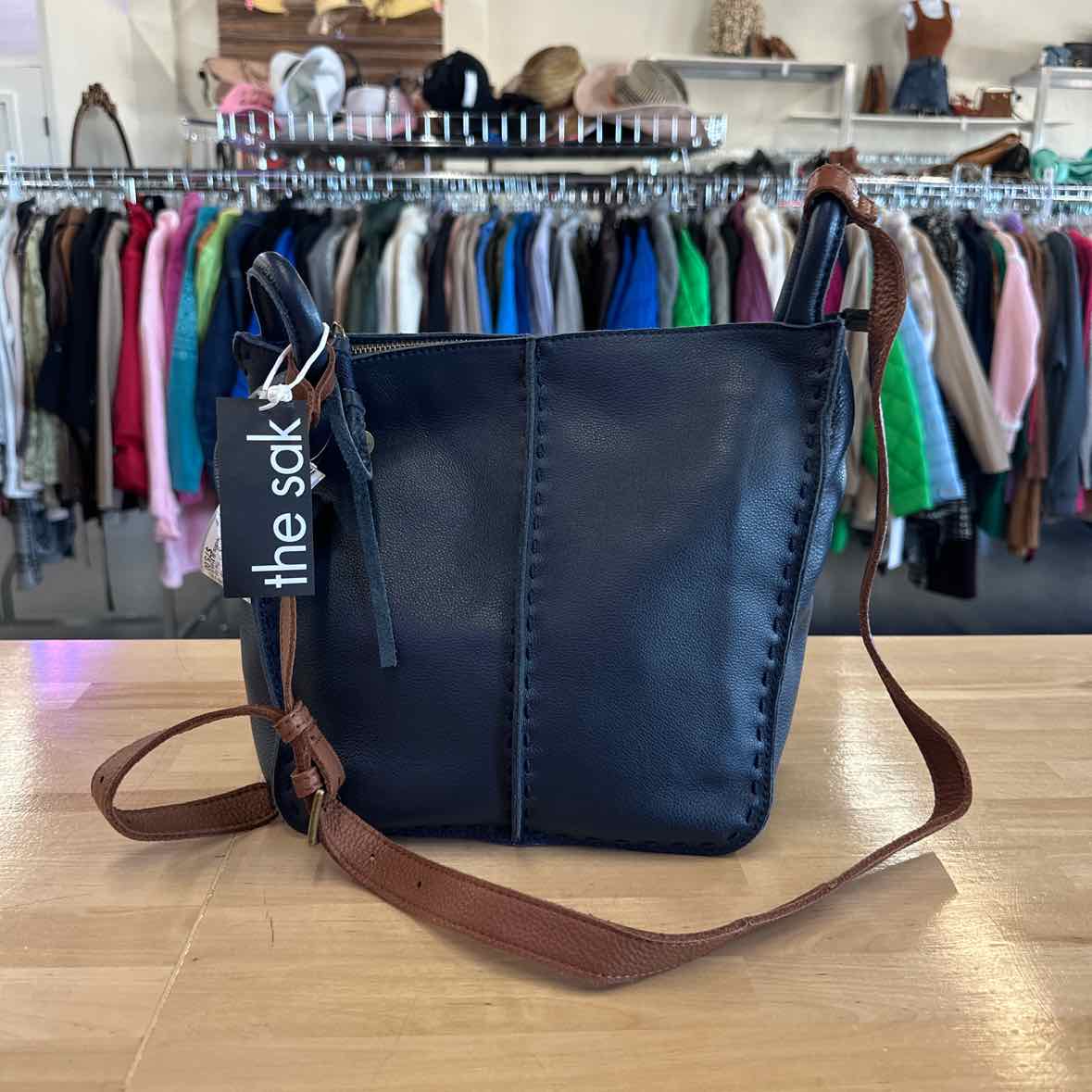 The Sak Blue satchel Handbag
