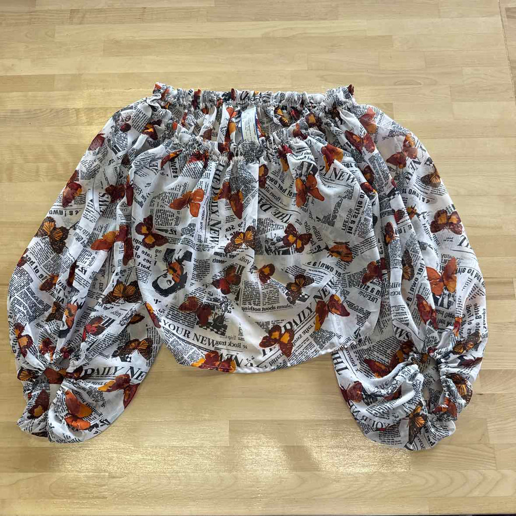 Live 4 Truth Size 1 Orange & White Blouse