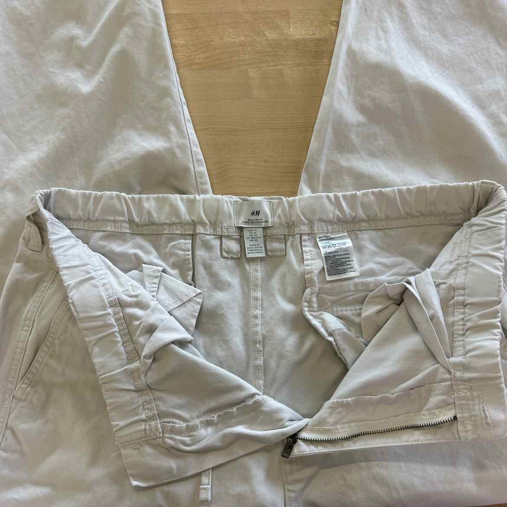 H&M Size XL White MENS Pants