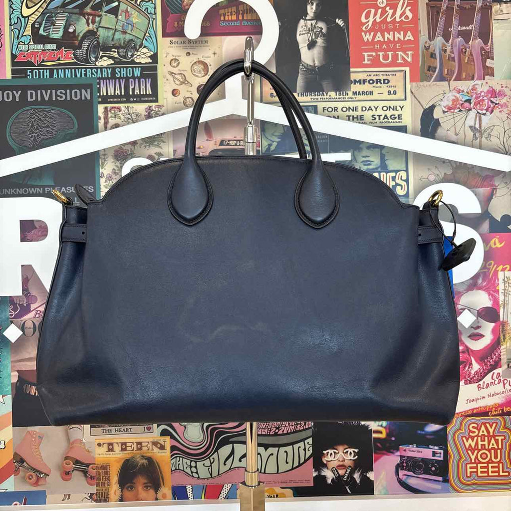 Coach Navy Leather New Handbag