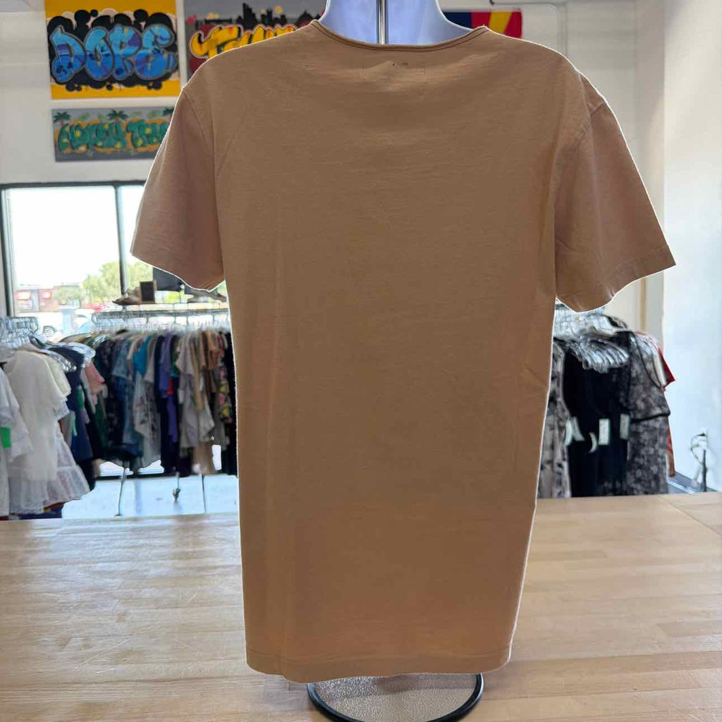 CPS Men Size S Brown Preloved T-Shirt SS