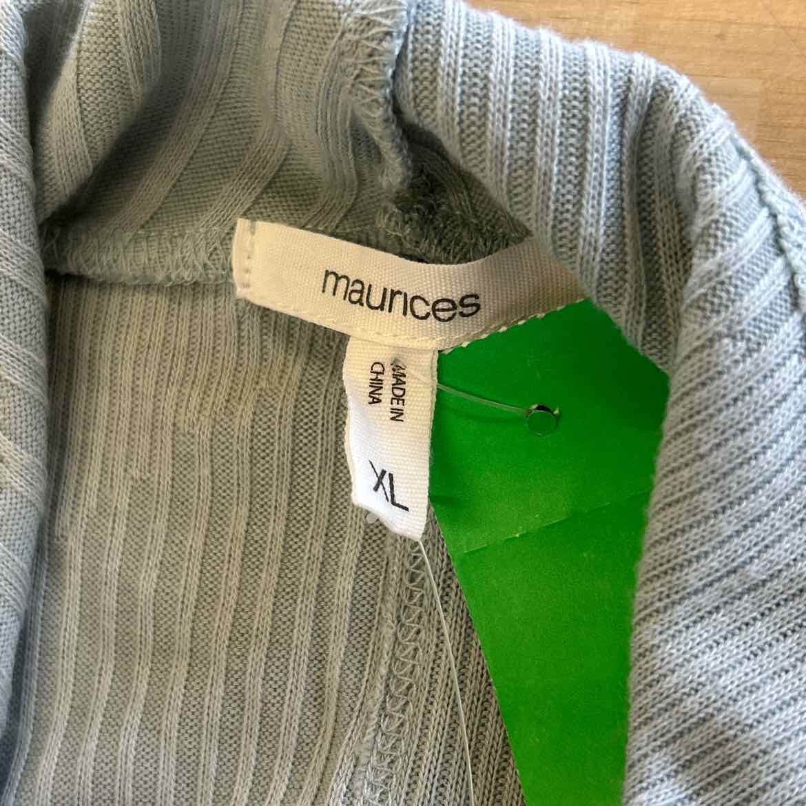 Maurices Size XL Blue Preloved Cardigan
