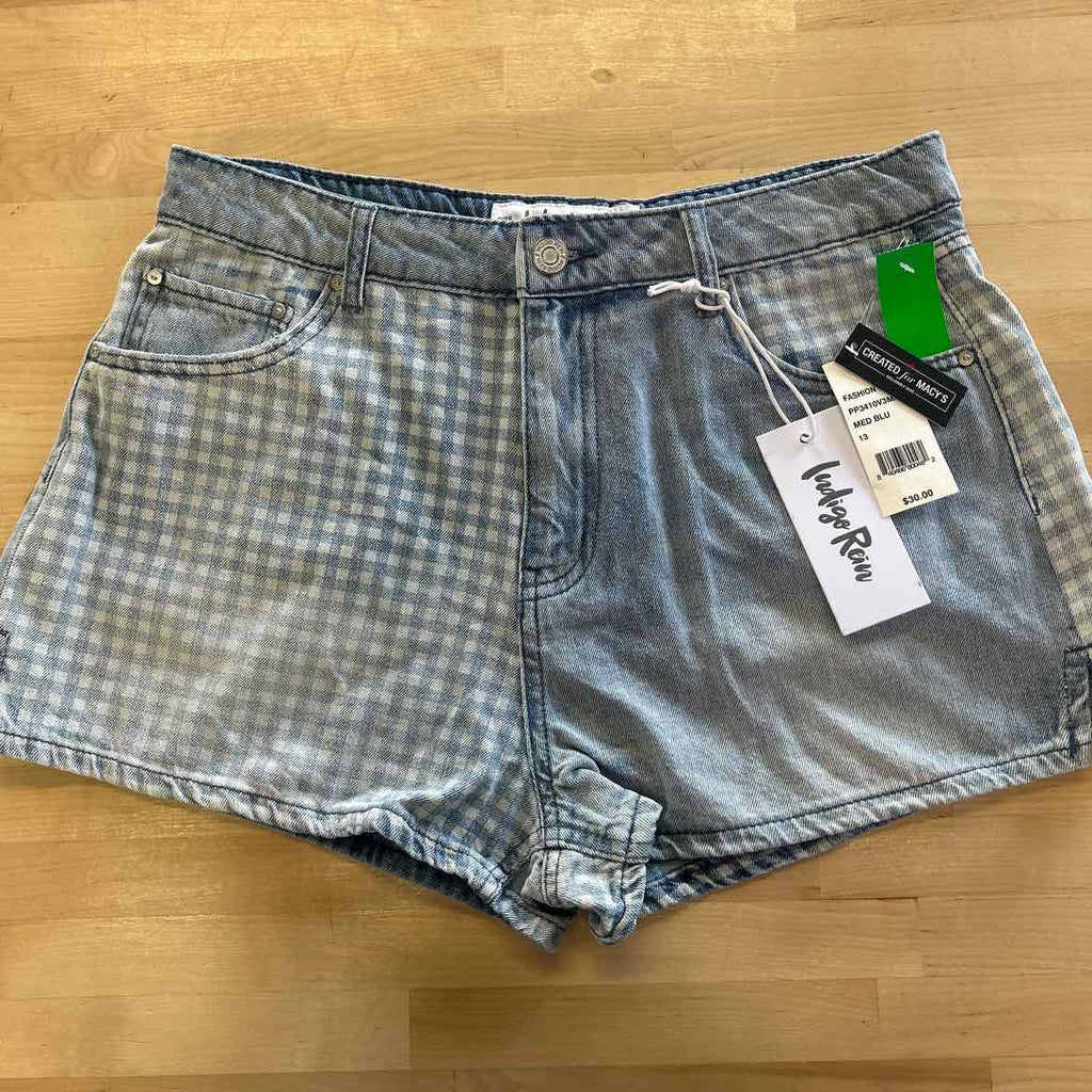 Indigo Rein Women Size 13 Blue Denim New Shorts