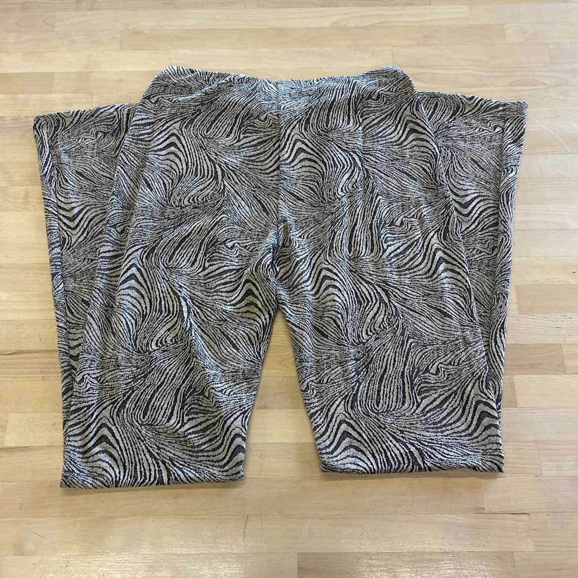 zara Size M Black Tan Preloved Pants