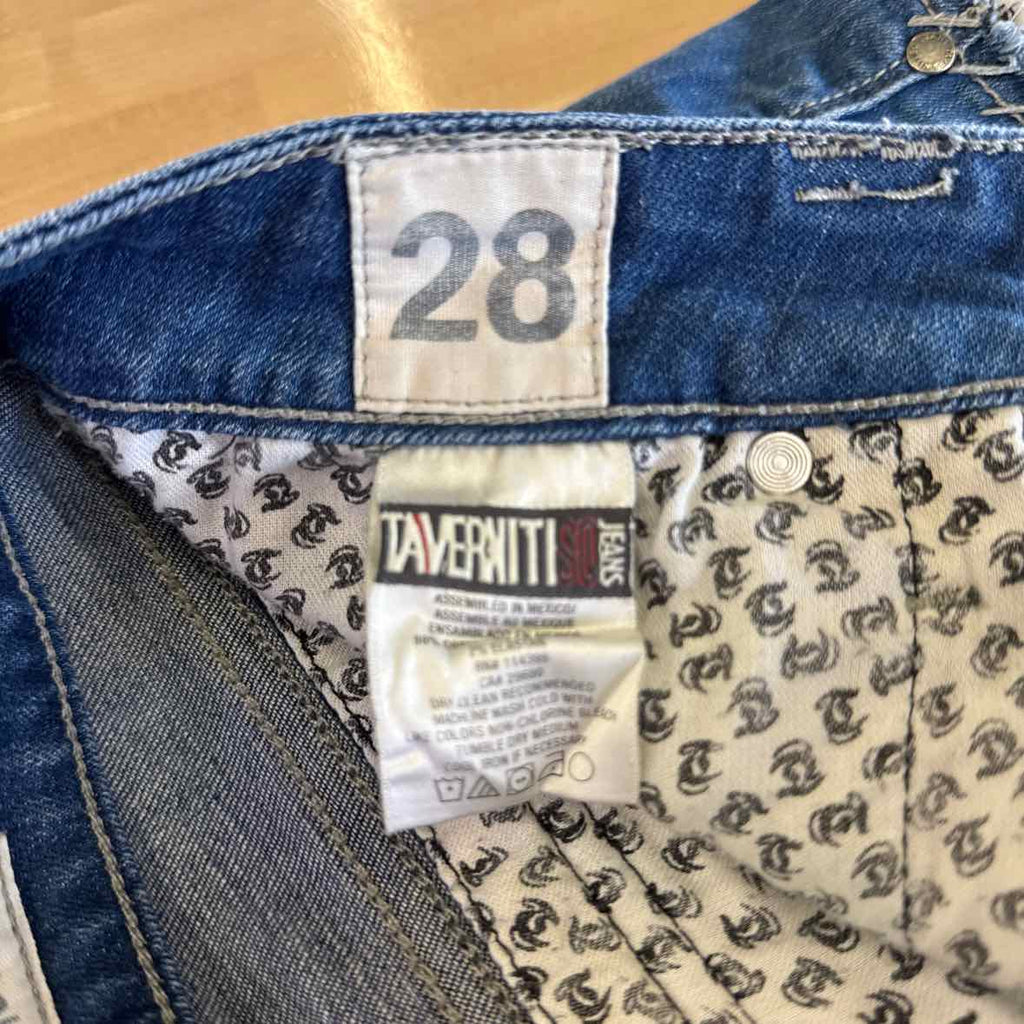 Taverniti So Size 28 (6) Blue Denim Shorts
