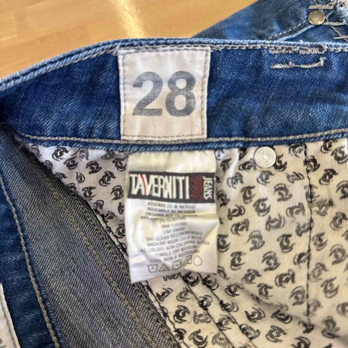 Taverniti So Size 28 (6) Blue Denim Shorts