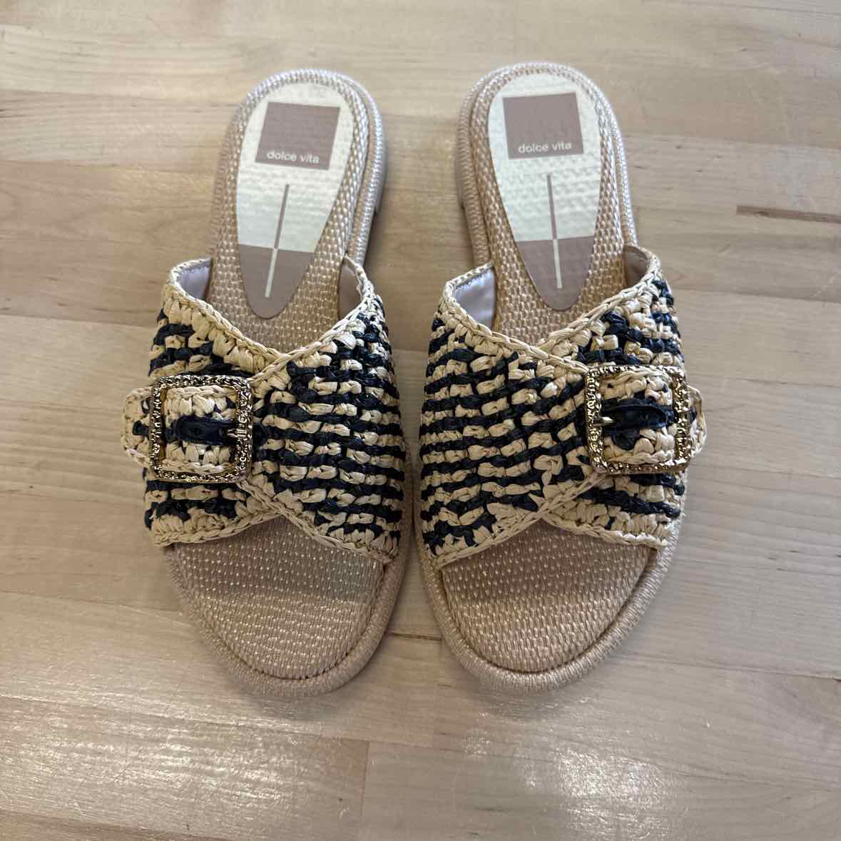 Dolce Vita Size 7.5 Alonzo Slip on Buckled Slide Sandals