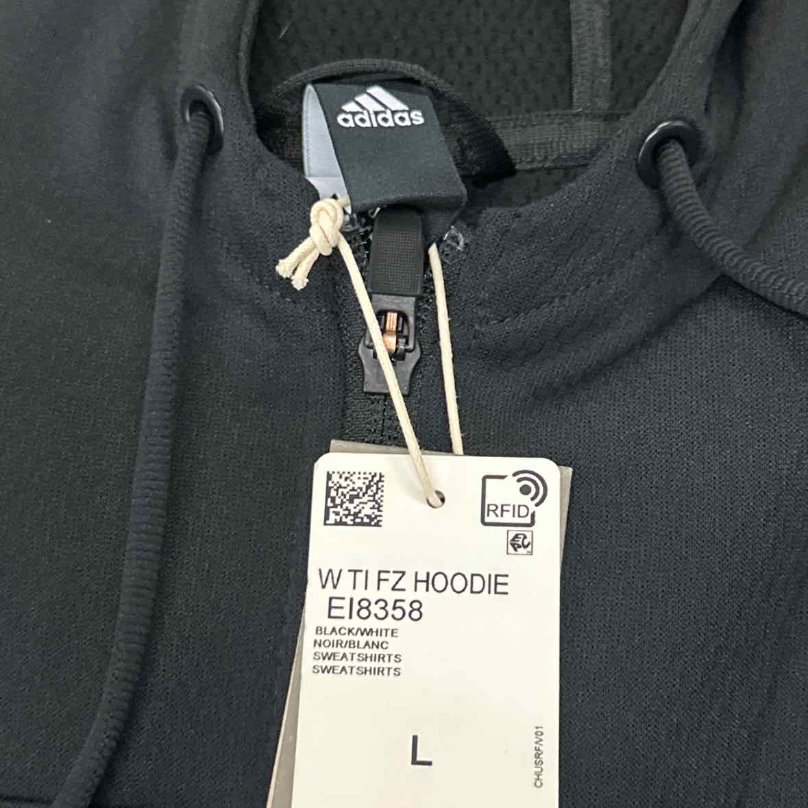 Adidas Size L Black Hoodie