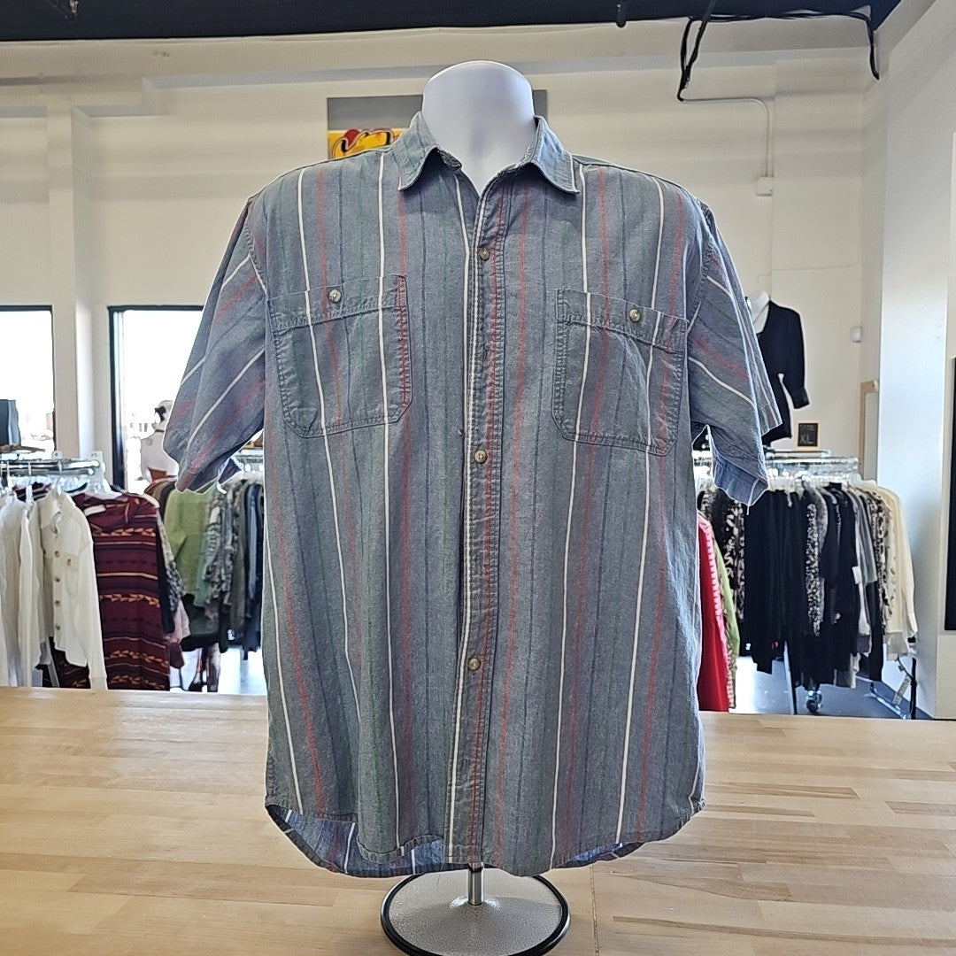 Sperry Men's Size M Blue MENS Button Down Shirt