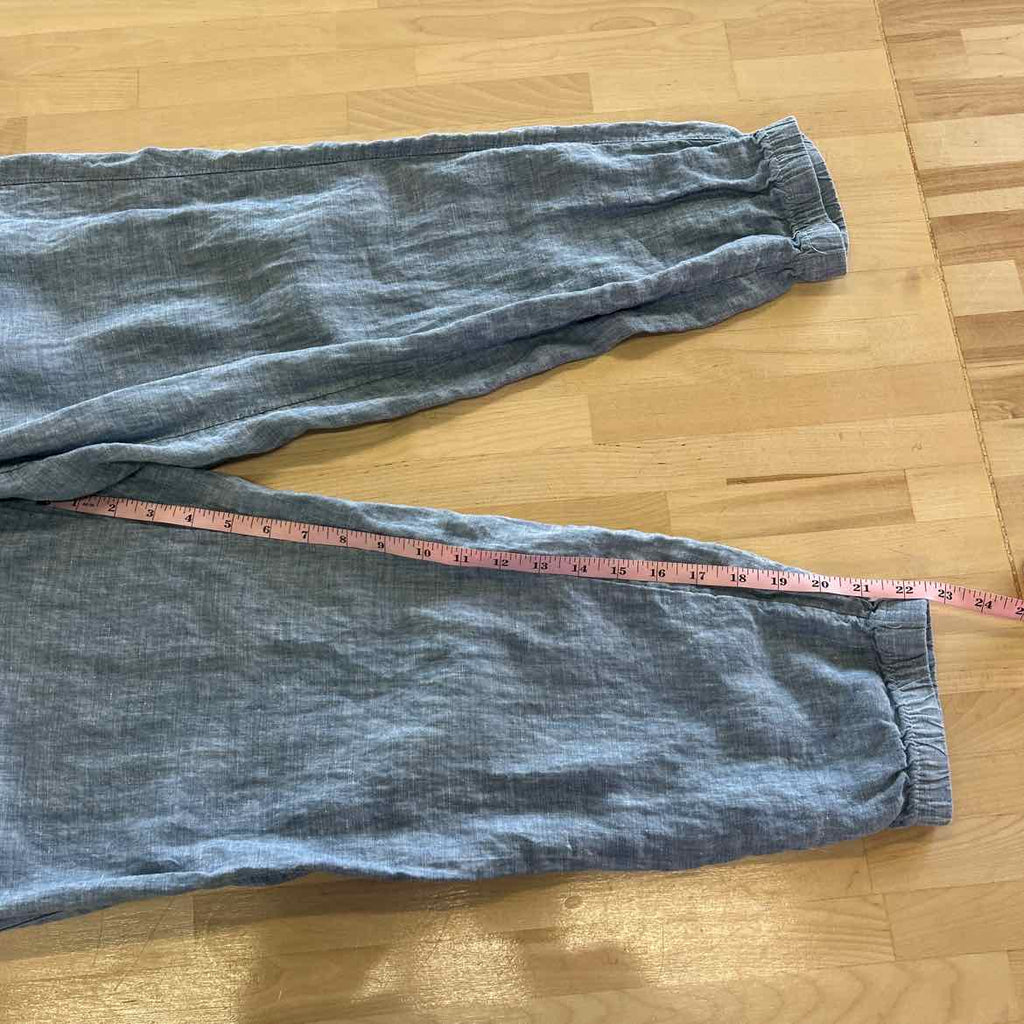 Athleta Size 16 Blue Linen Preloved Jogging Pants