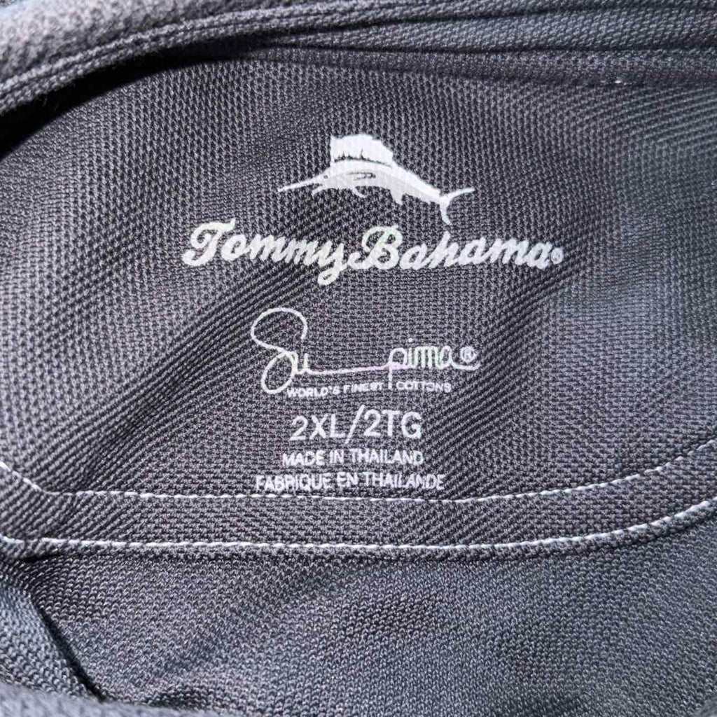 Tommy Bahama Size 2XL Black Preloved MENS Polo