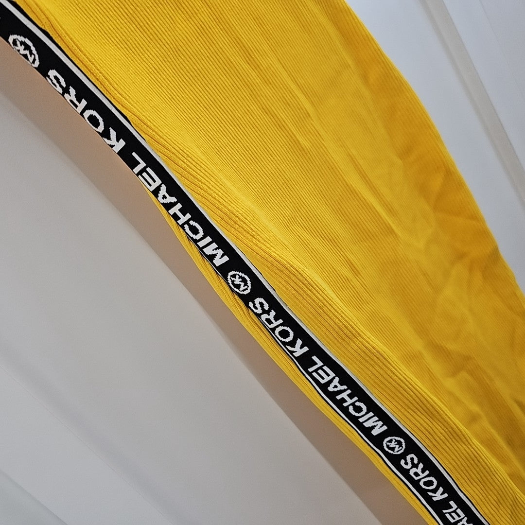 Michael Kors Size M Yellow Knit Dress