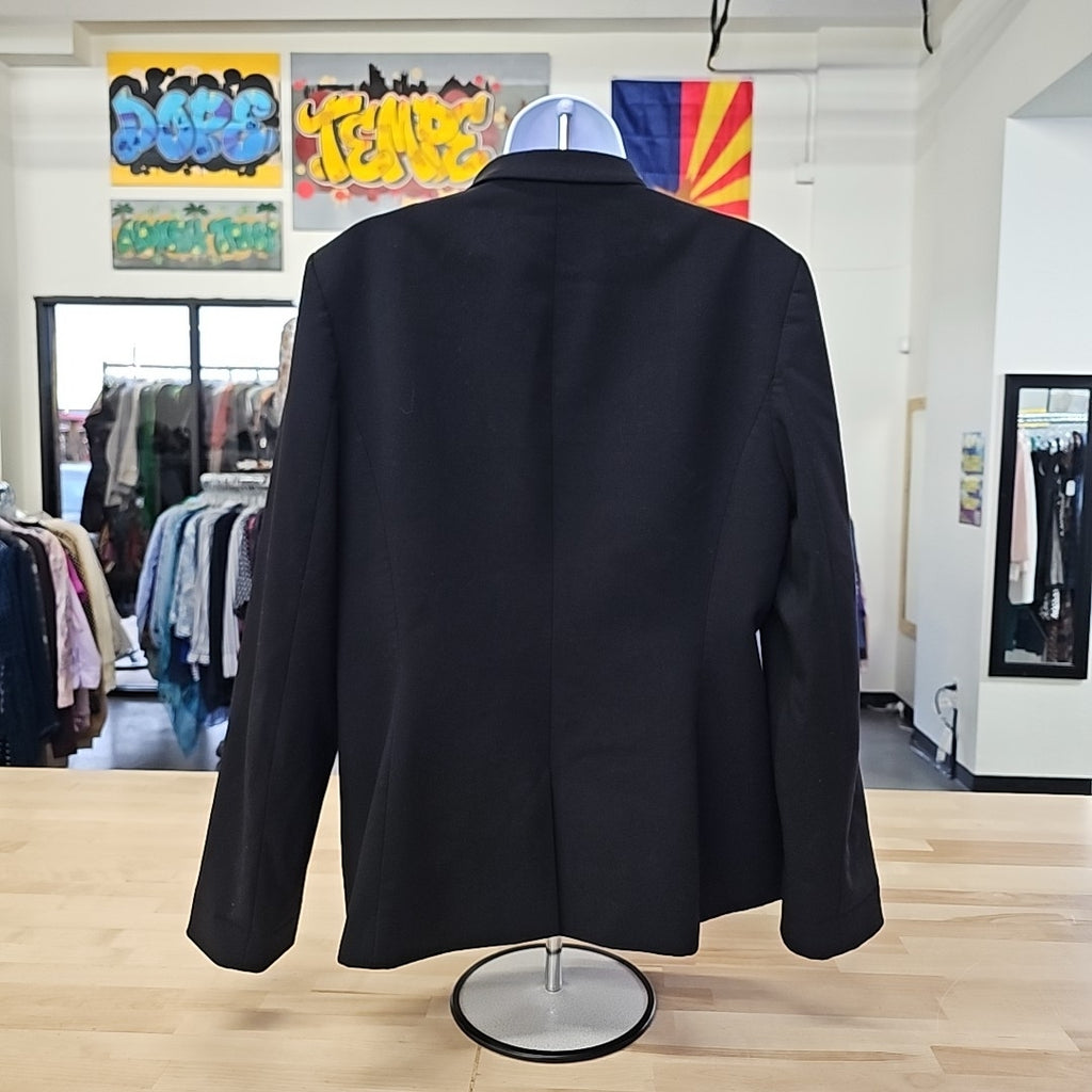 Calvin Klein Two-Button Blazer - Black