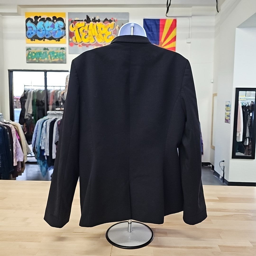 Calvin Klein Two-Button Blazer - Black