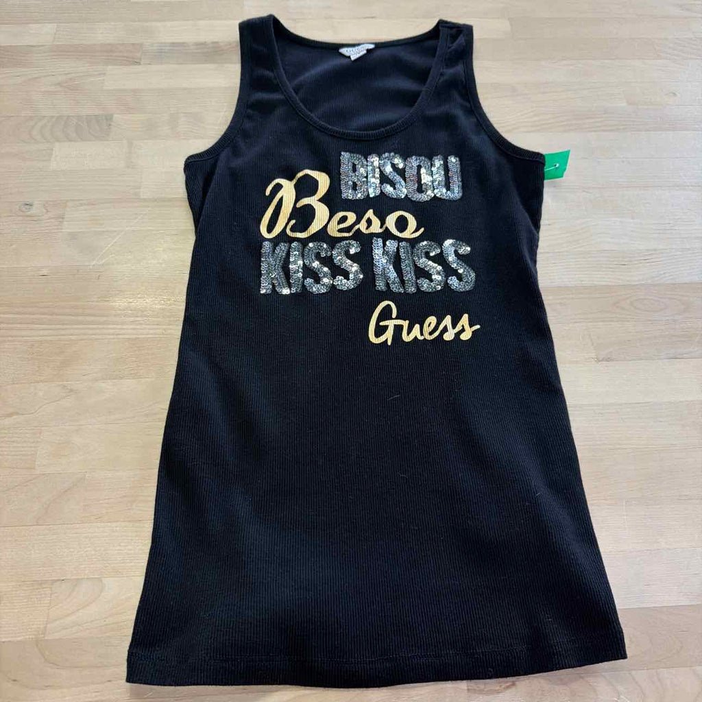 Guess Size L Black Preloved Tank