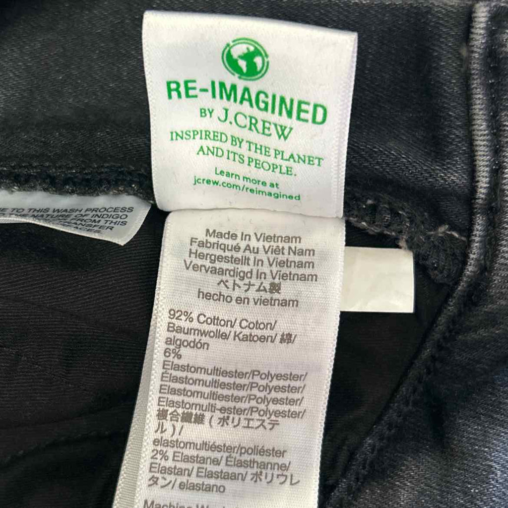 J Crew Size 26 Black Denim Preloved Jeans