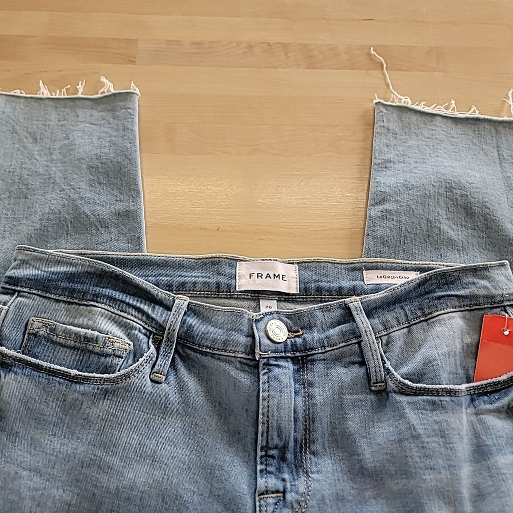 Frame Size 26  Le Garcon Crop Jeans NWT