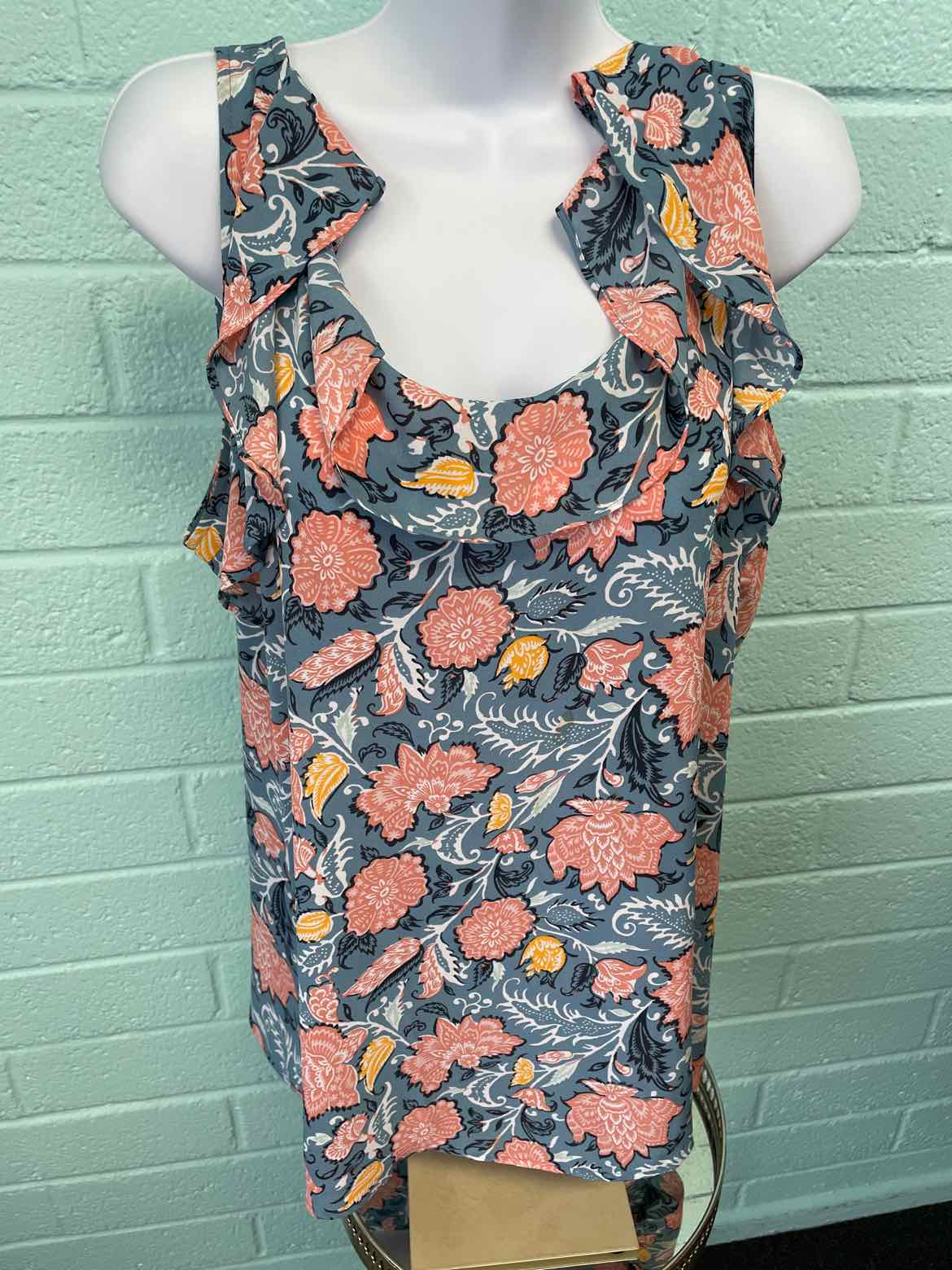 Loft Size L Powder Blue/Pink Sleeveless