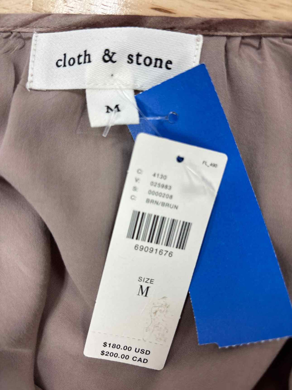 Cloth & Stone Size M Brown & Beige New Dress