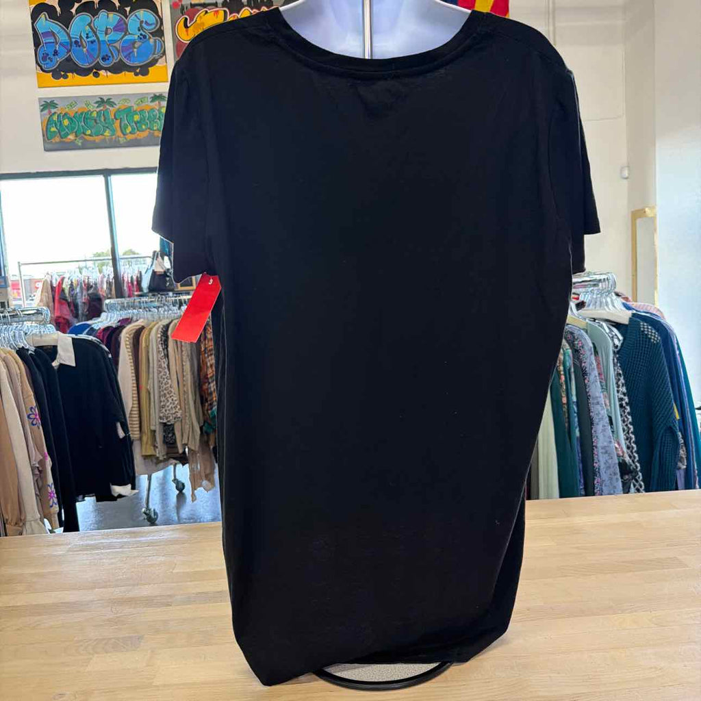 Disney Size M Black Used T-shirt