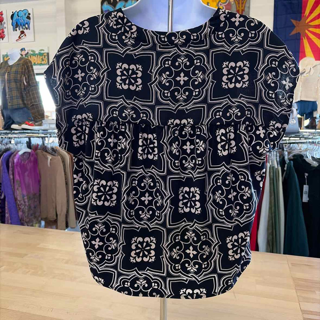 Ann Taylor Size S Navy Blouse