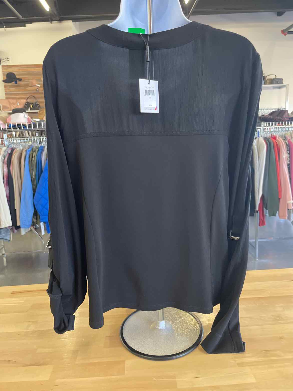Calvin Klein Size M Black Blouse