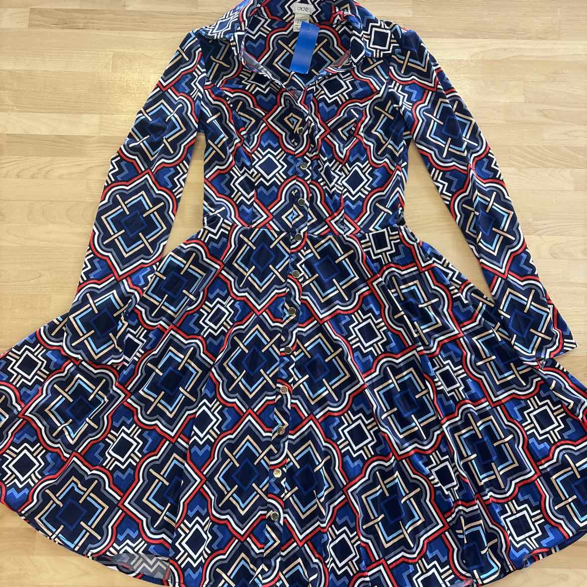 Cache Size 6 Multi Color Dress