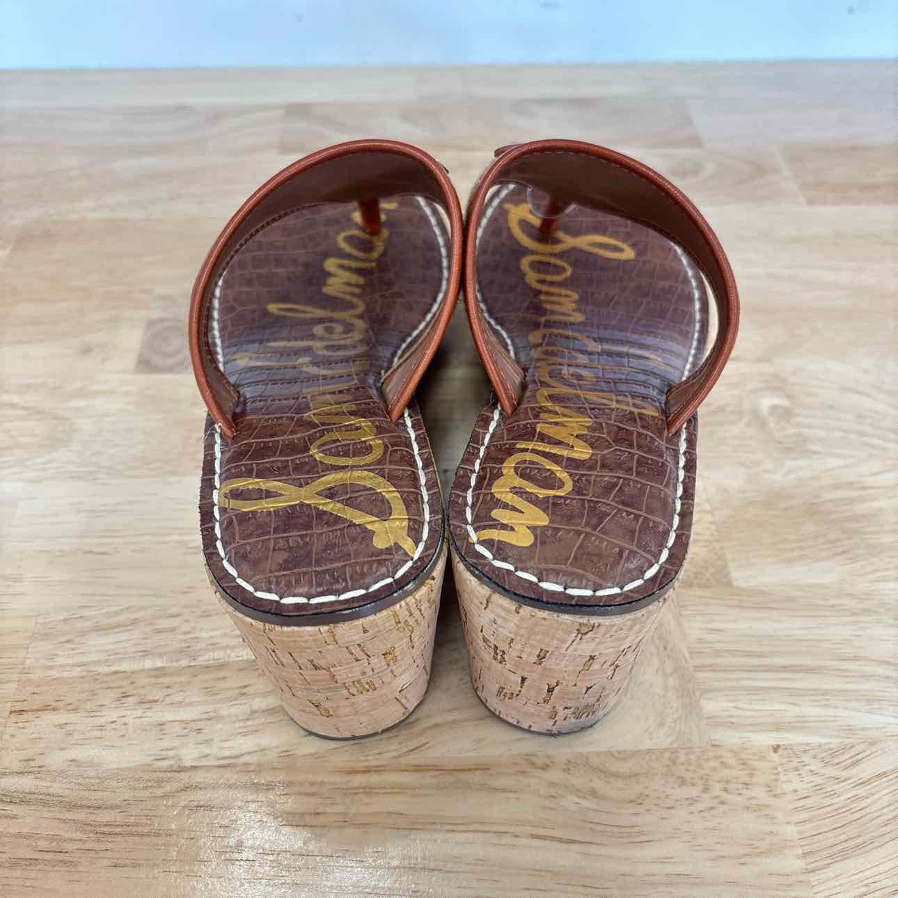Sam Edelman Size 7.5 Brown Wedges