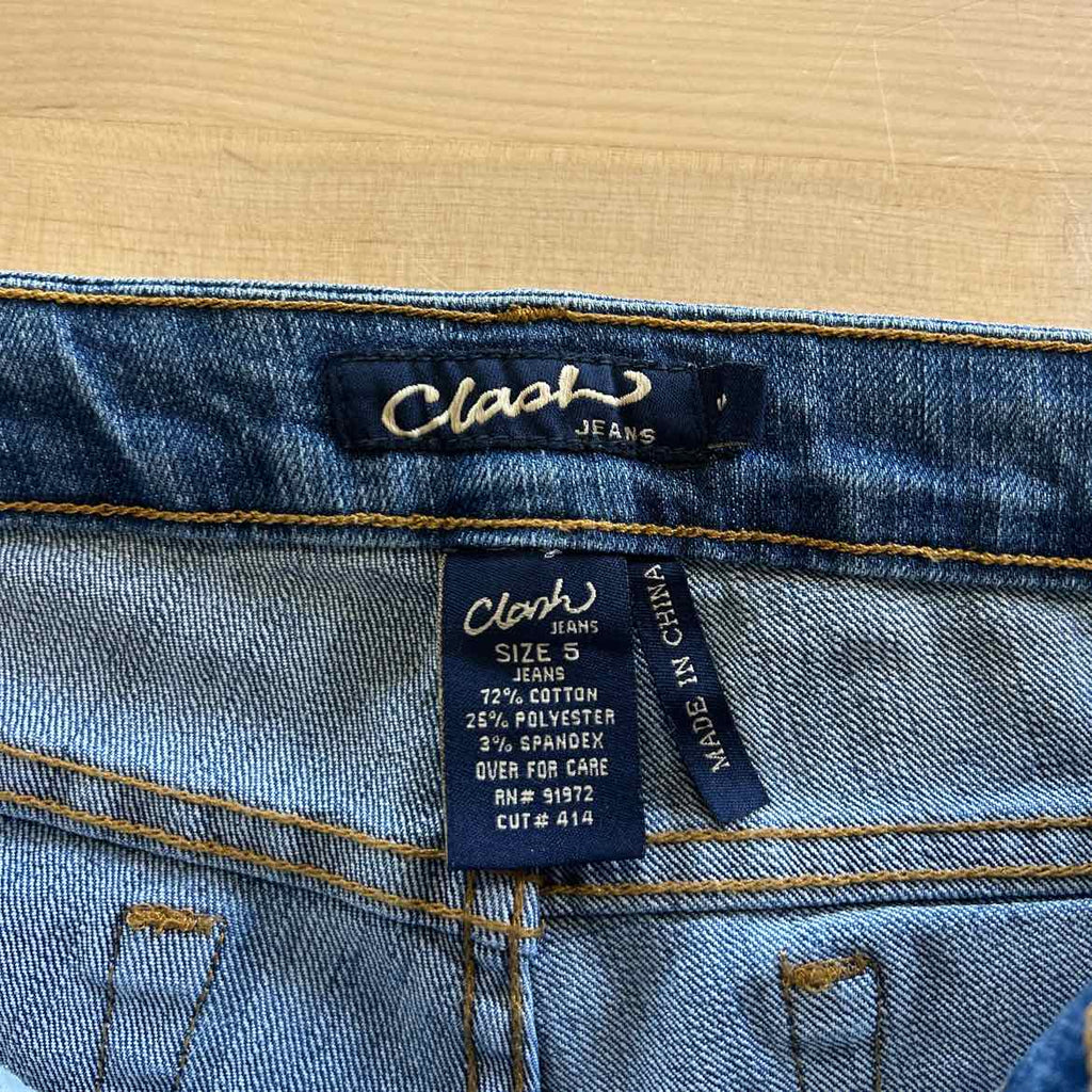 Clash Size 5 Blue Denim Preloved Capris