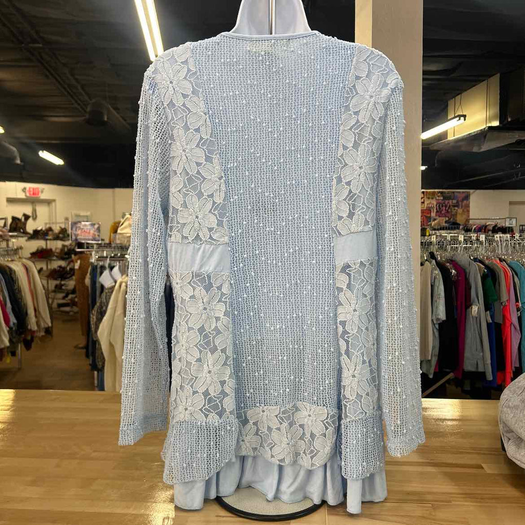Indigo Soul Size M Blue Preloved Blouse LS