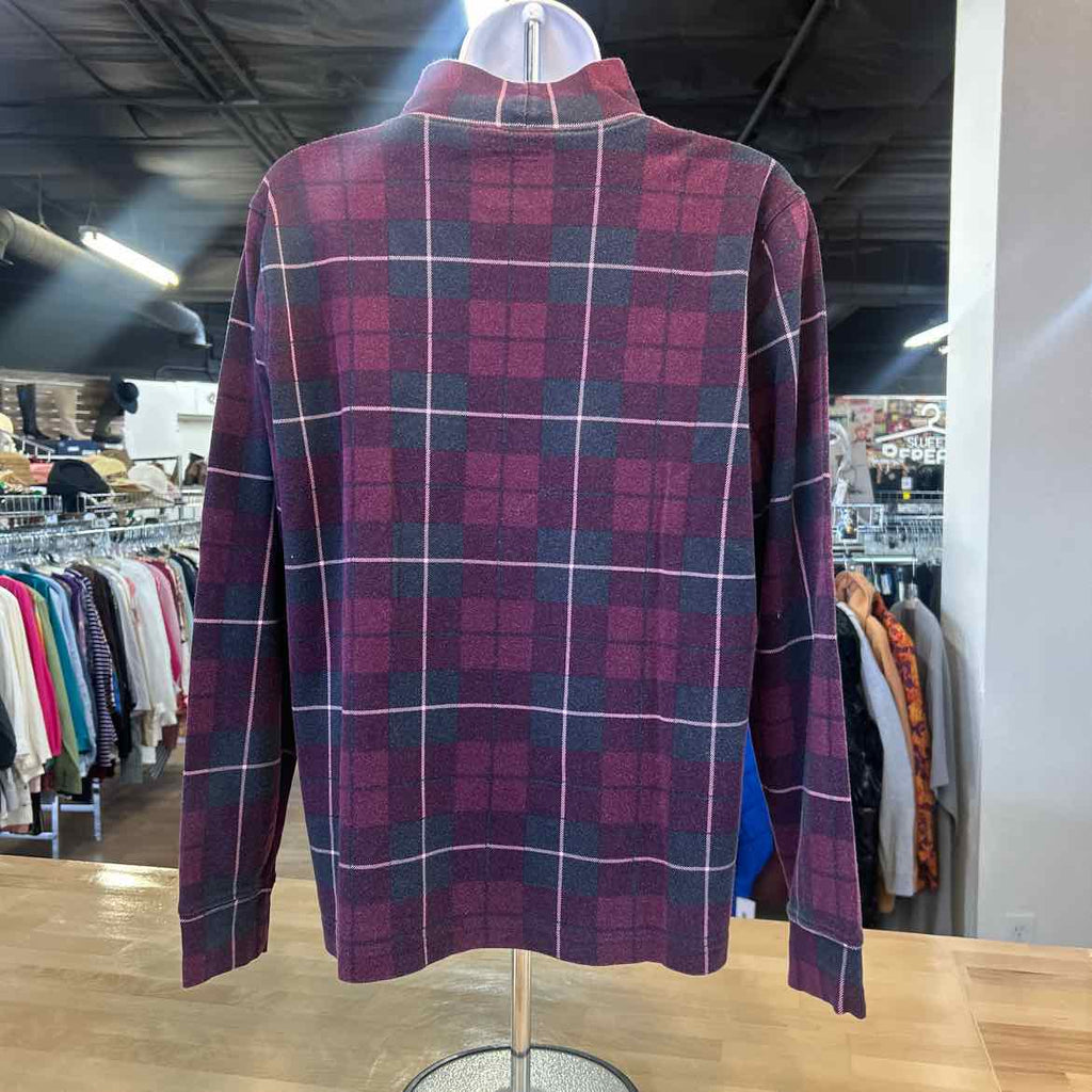 Lands End Size M Pink Purple Preloved Turtleneck