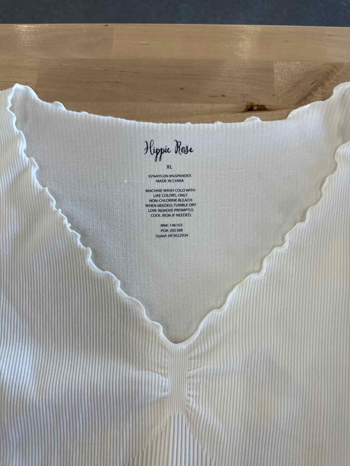 hippie rose Size XL White Long Sleeve