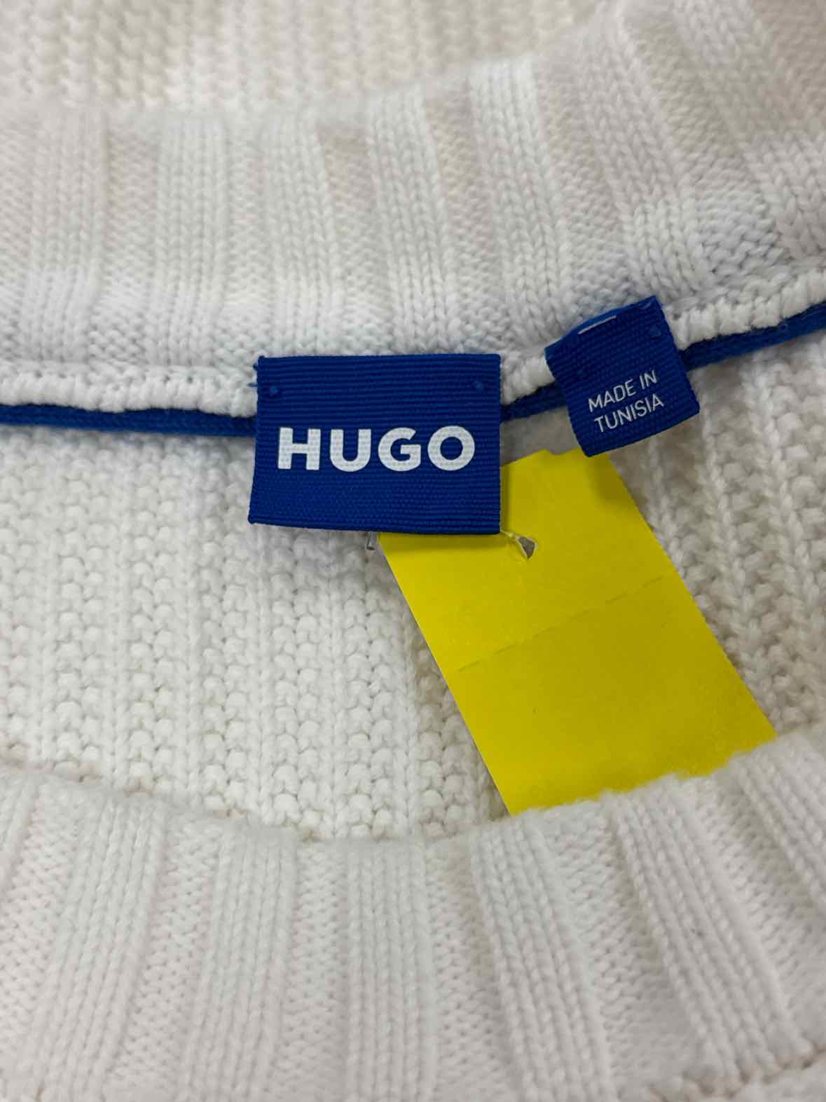 HUGO Size M White Preloved MENS Sweater