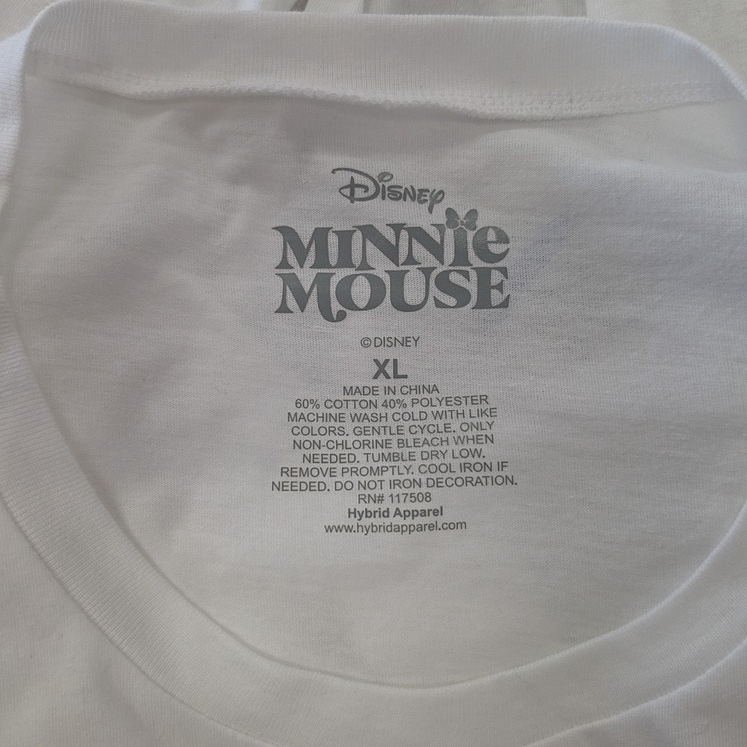 Disney Size XL Minnie Tennis Graphic Crewneck T-Shirt