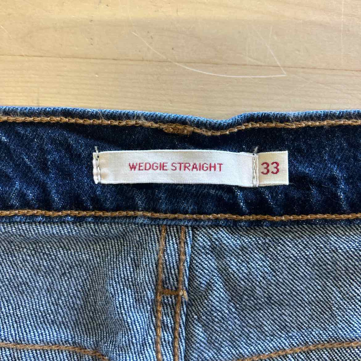 Levi's Size 33x26 Blue Denim New Jeans