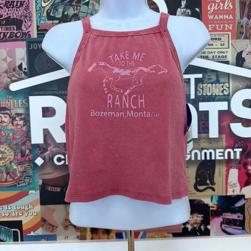 Love Tribe Size L Take Me to the Ranch Graphic Tank Top